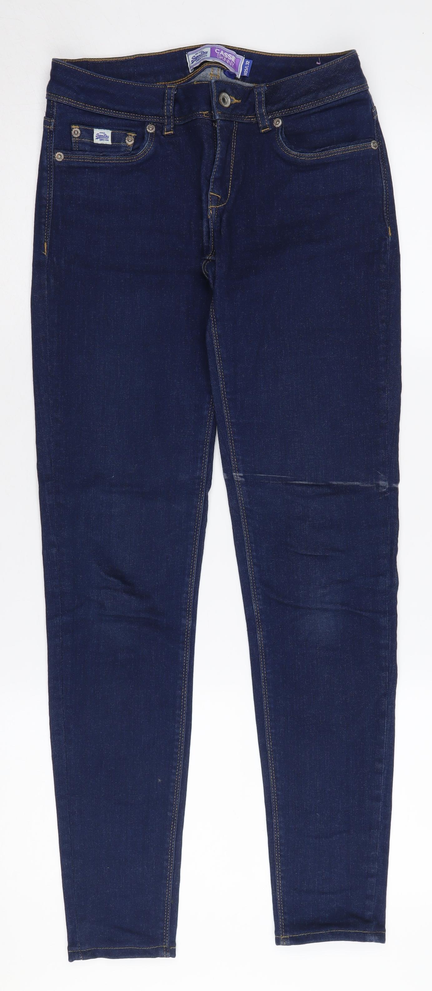 Superdry Women's Skinny Blue Jeans, Size 25