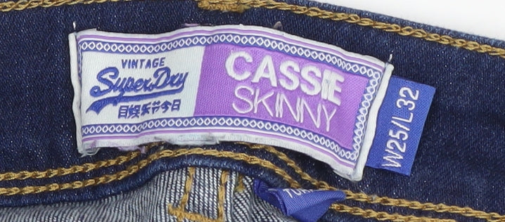 Superdry Women's Skinny Blue Jeans, Size 25