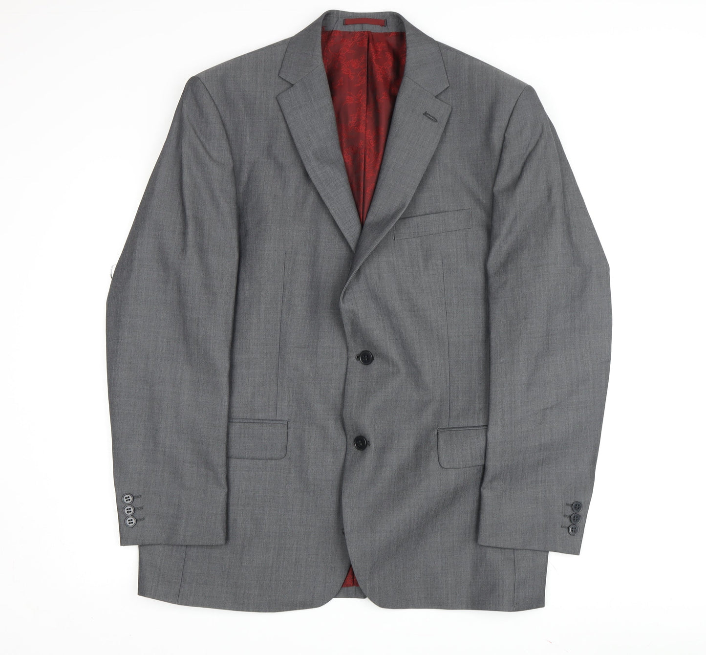 Pierre Cardin Men's Grey Blazer, Regular Fit, Size 42R