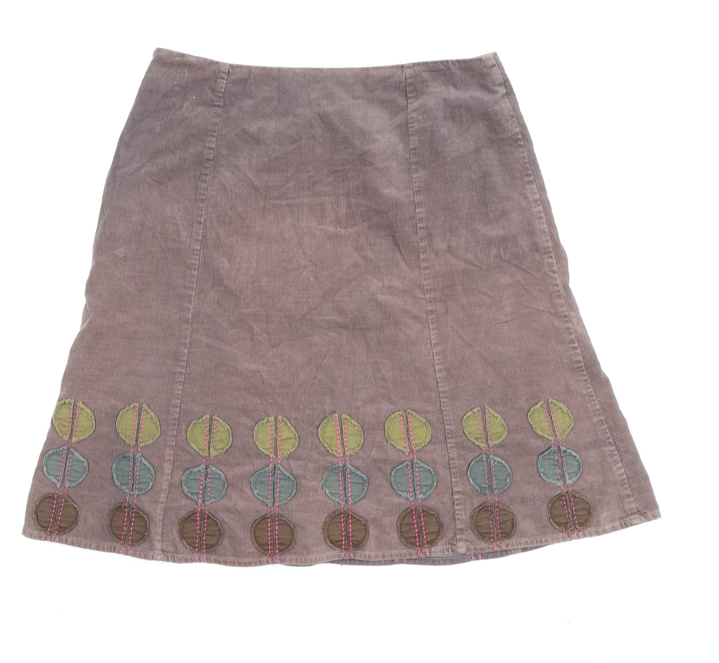 Boden Women’s Brown A-Line Corduroy Skirt, Size 12