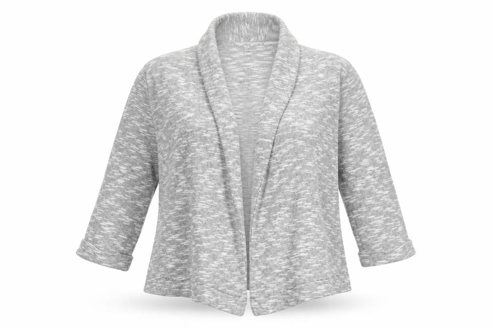 Womens UK Size 8 Relaxed FatFace Grey Cotton Jacket