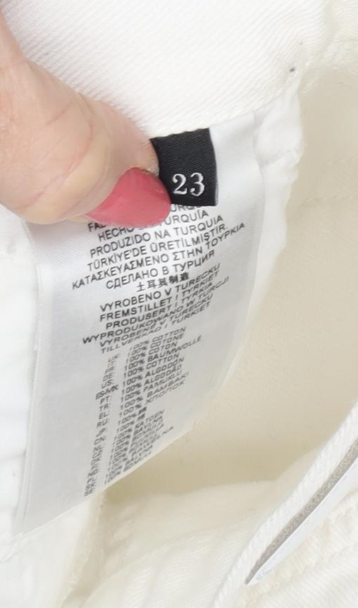 Diesel Women's White Denim Skirt, Size 4, Casual Summer Style