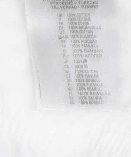 Diesel Women's White Denim Skirt, Size 4, Casual Summer Style