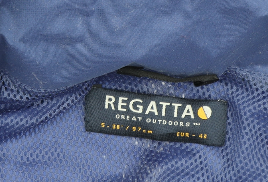 Regatta Men's Blue Waterproof Hooded Jacket, Size S