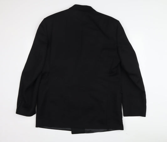 Magee Men's Black Wool Tuxedo Blazer 6-Button Size 42R