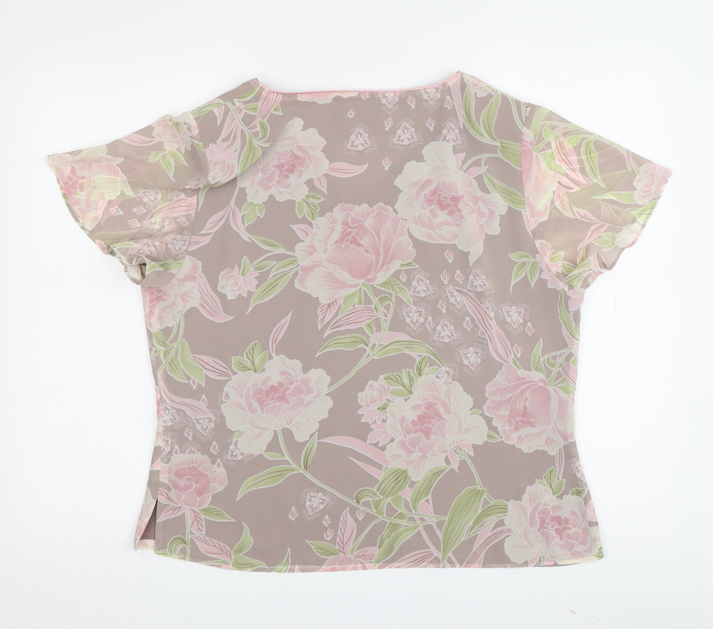 Jacques Vert Women's Floral Blouse, Size 14, Multicoloured