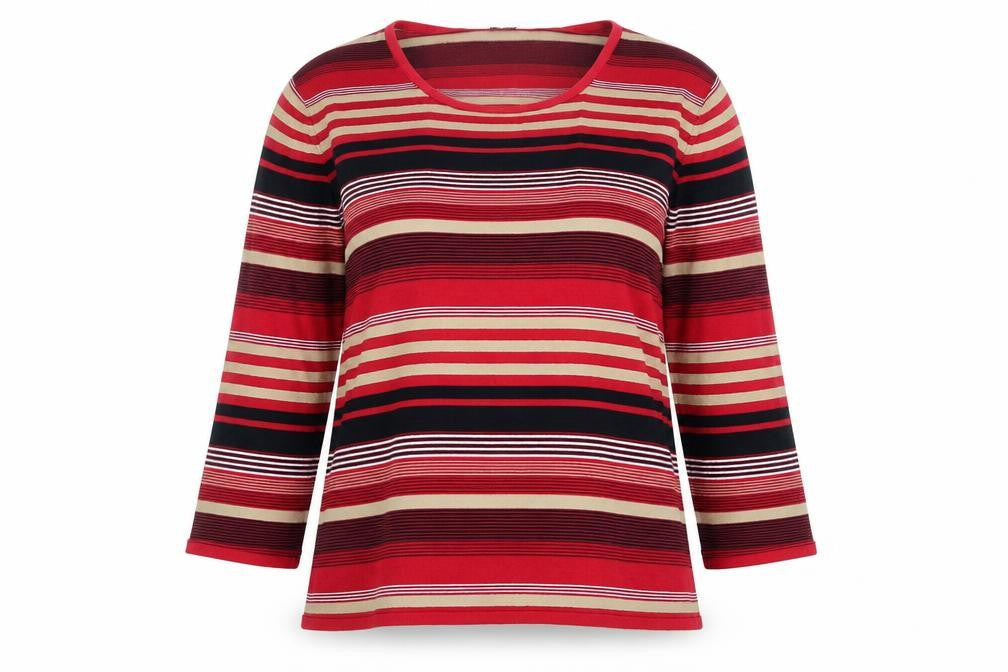 Viyella Women's Multicoloured Striped T-Shirt L