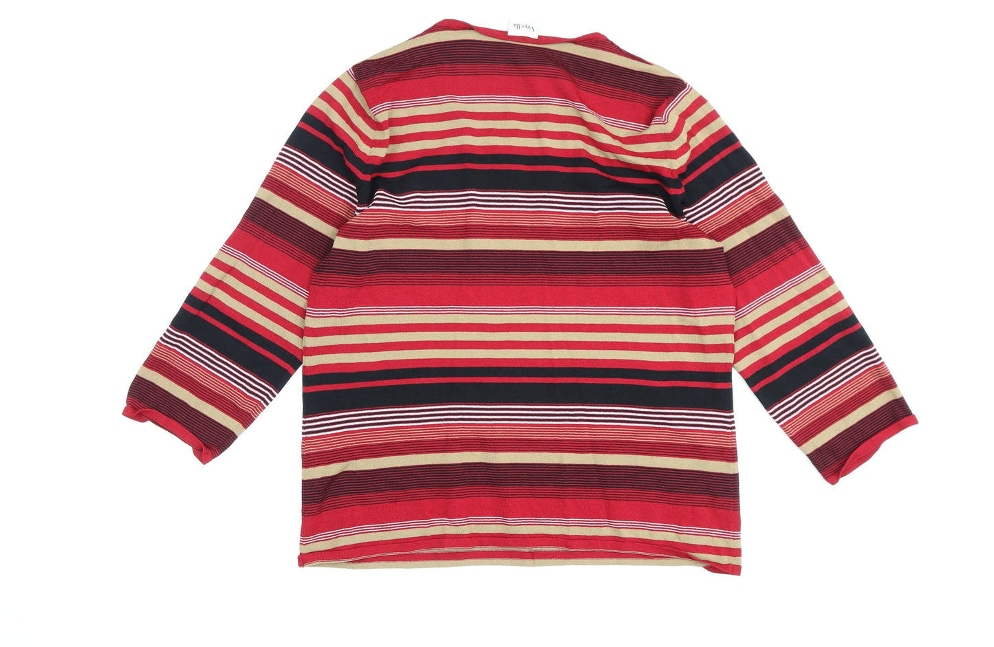 Viyella Women's Multicoloured Striped T-Shirt L