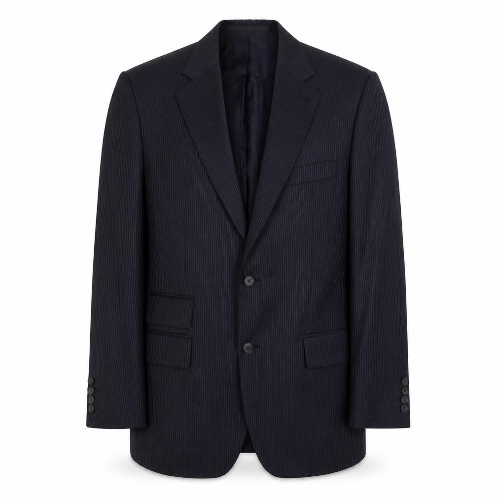 Mens 38 Chest Regular Jeff Banks Black Two-Button Blazer