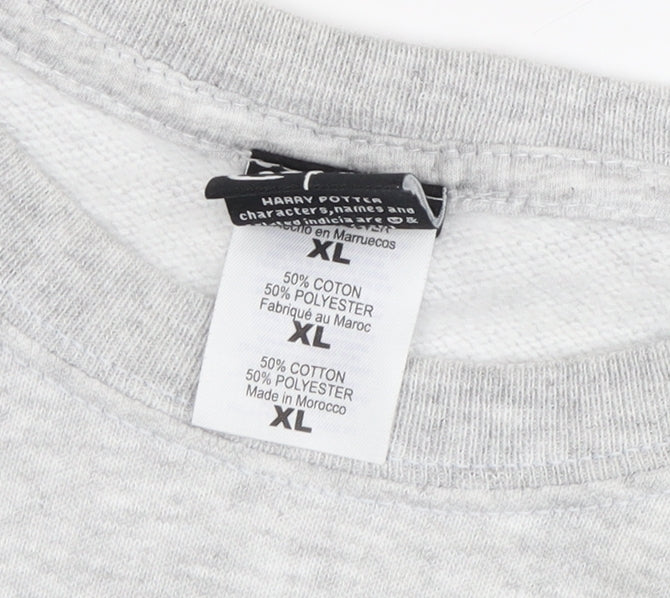 Harry Potter Gryffindor Men's Grey Sweatshirt Size XL