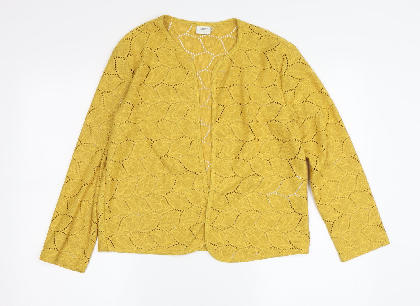 Jacqueline de Yong Women's Yellow Cardigan XS