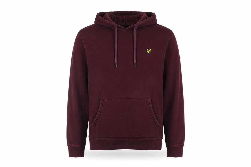 Mens UK M Regular Lyle & Scott Purple Pullover Hoodie