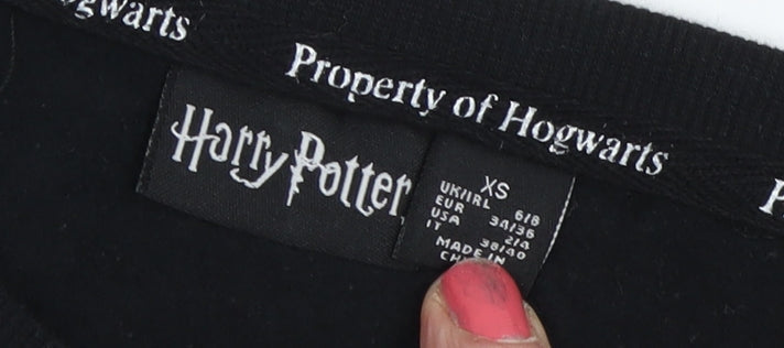 Harry Potter Unisex Black XS Pullover Sweatshirt