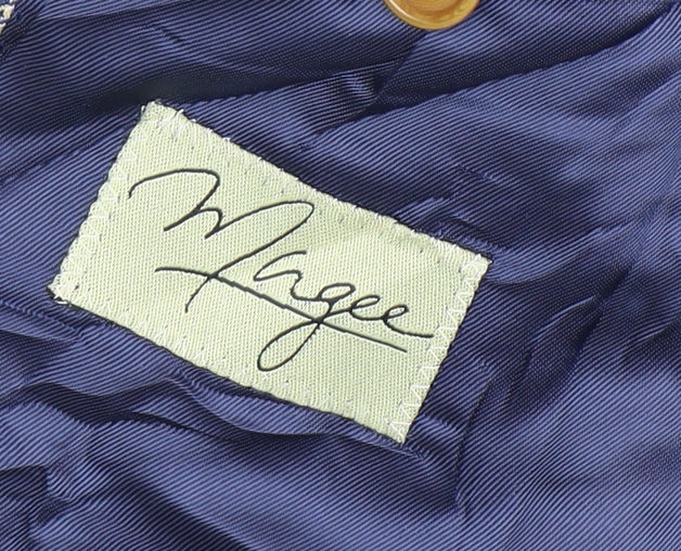 Magee Men's Blue Check Tweed Blazer Size 38R
