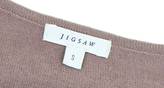 Jigsaw Women's Brown Knit Jumper, Long Sleeve, Size S