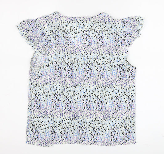 Whistles Women's Floral Flutter Sleeve Blouse