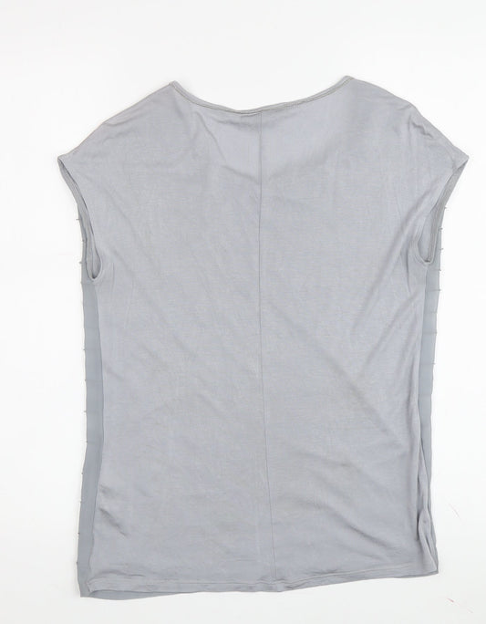 Armani Exchange Women's Grey Striped T-Shirt S