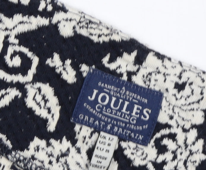 Joules Women's Floral Dress - Black/Ivory, Size 12