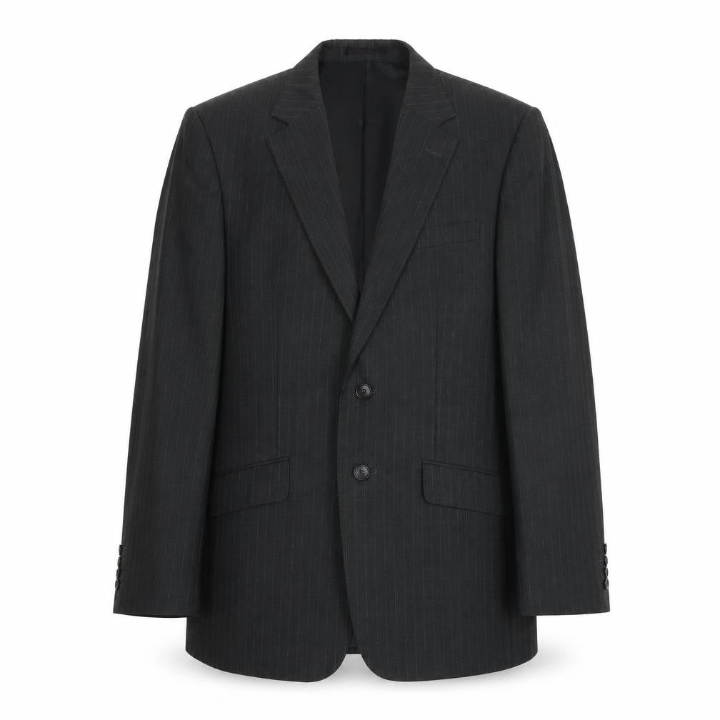 Mens 38 Chest Regular Jaeger Black Two-Button Blazer