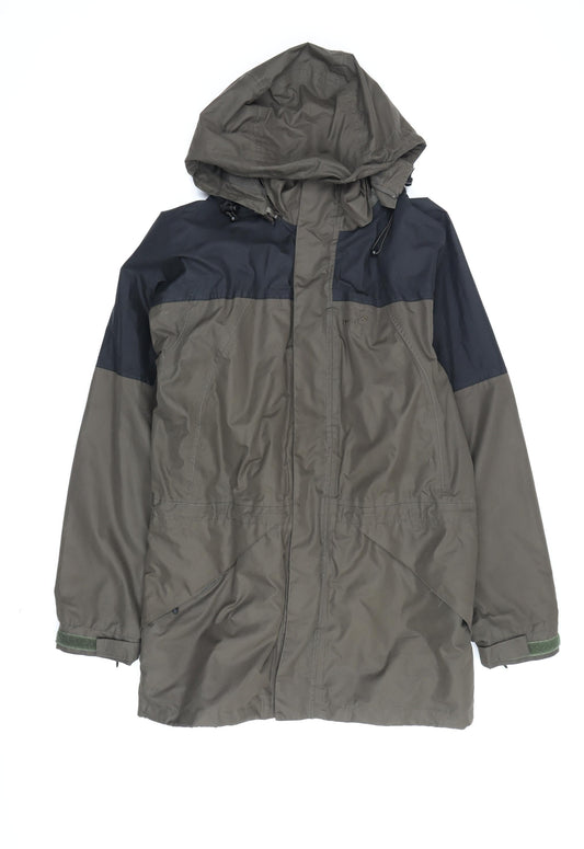 Gelert Men's Green Parka Jacket XS Hooded Waterproof