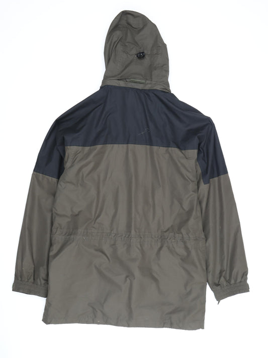 Gelert Men's Green Parka Jacket XS Hooded Waterproof