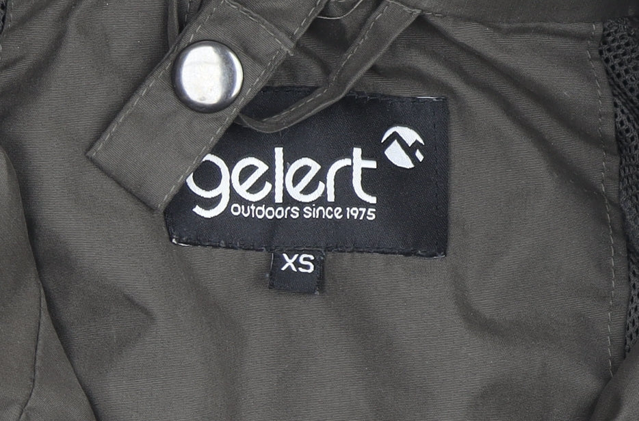 Gelert Men's Green Parka Jacket XS Hooded Waterproof