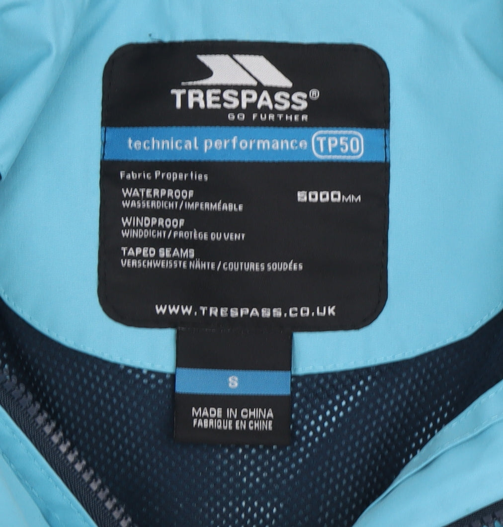 Trespass Women's Blue Anorak Jacket S Waterproof