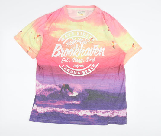 Brookhaven Men's Multicoloured XL Beach T-Shirt