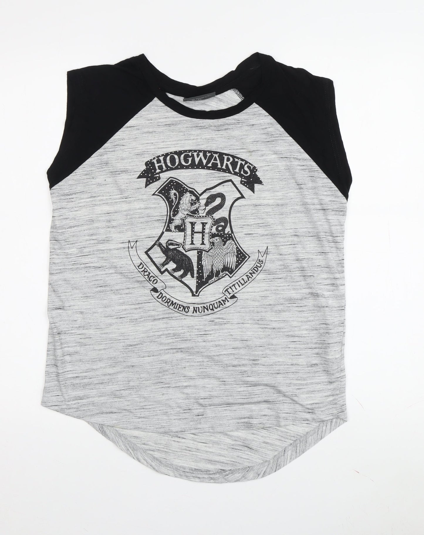Harry Potter Unisex Grey Sleeveless Raglan T-Shirt