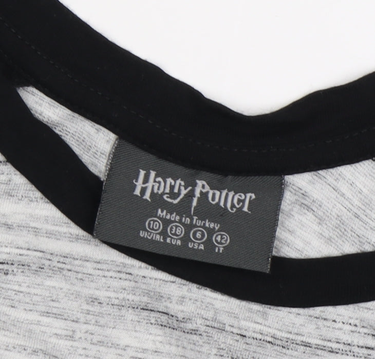 Harry Potter Unisex Grey Sleeveless Raglan T-Shirt