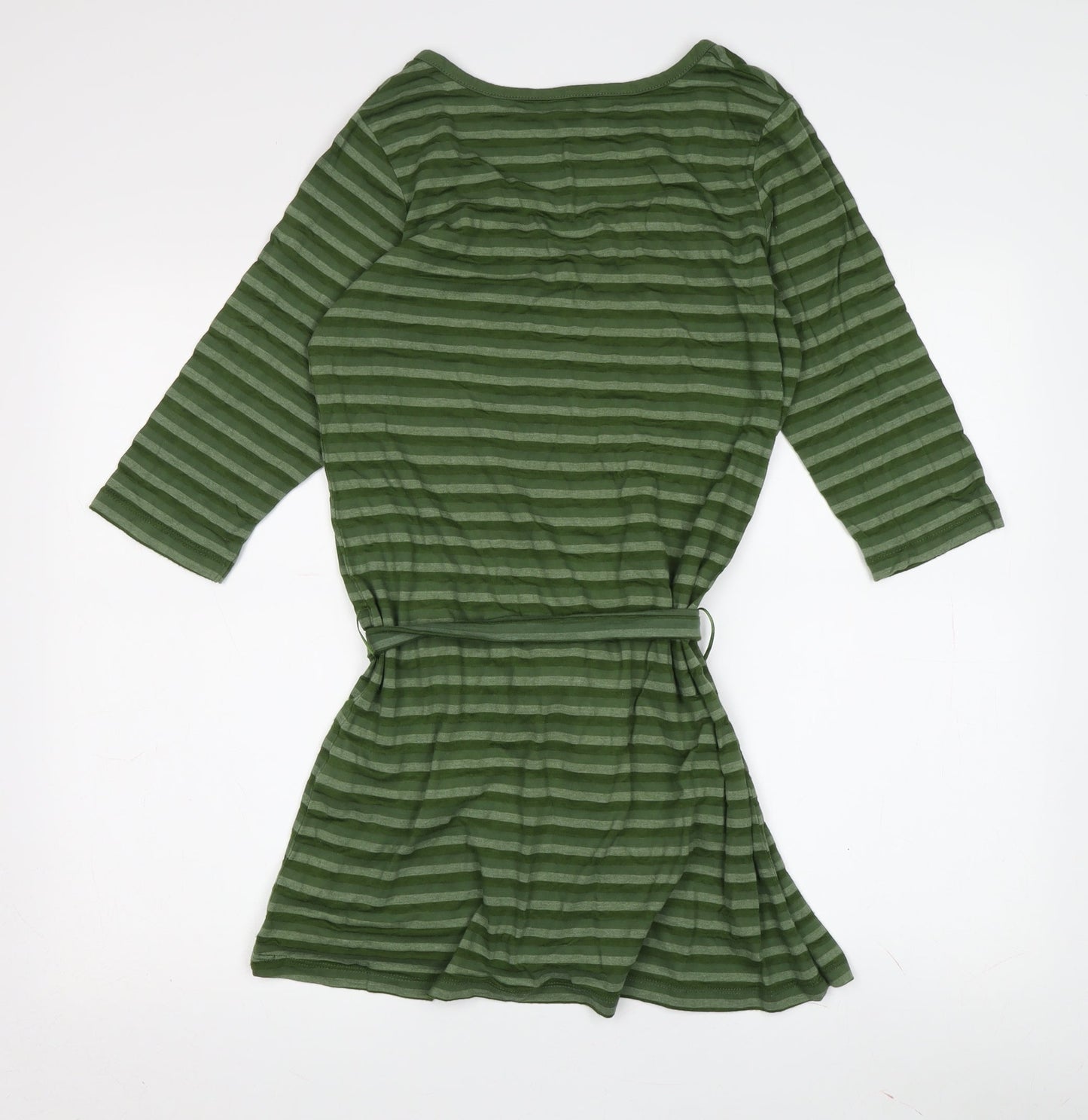 Ellie Louise Women's Green Striped Tunic, Size 12