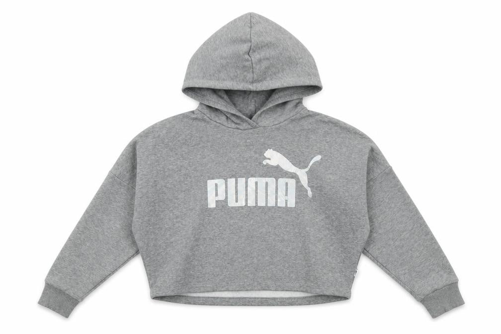Teens UK 9-10 Regular PUMA Grey Pullover Hoodie