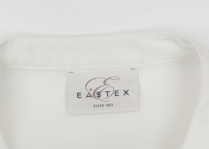 Eastex Women's White Collared Blouse Size 14