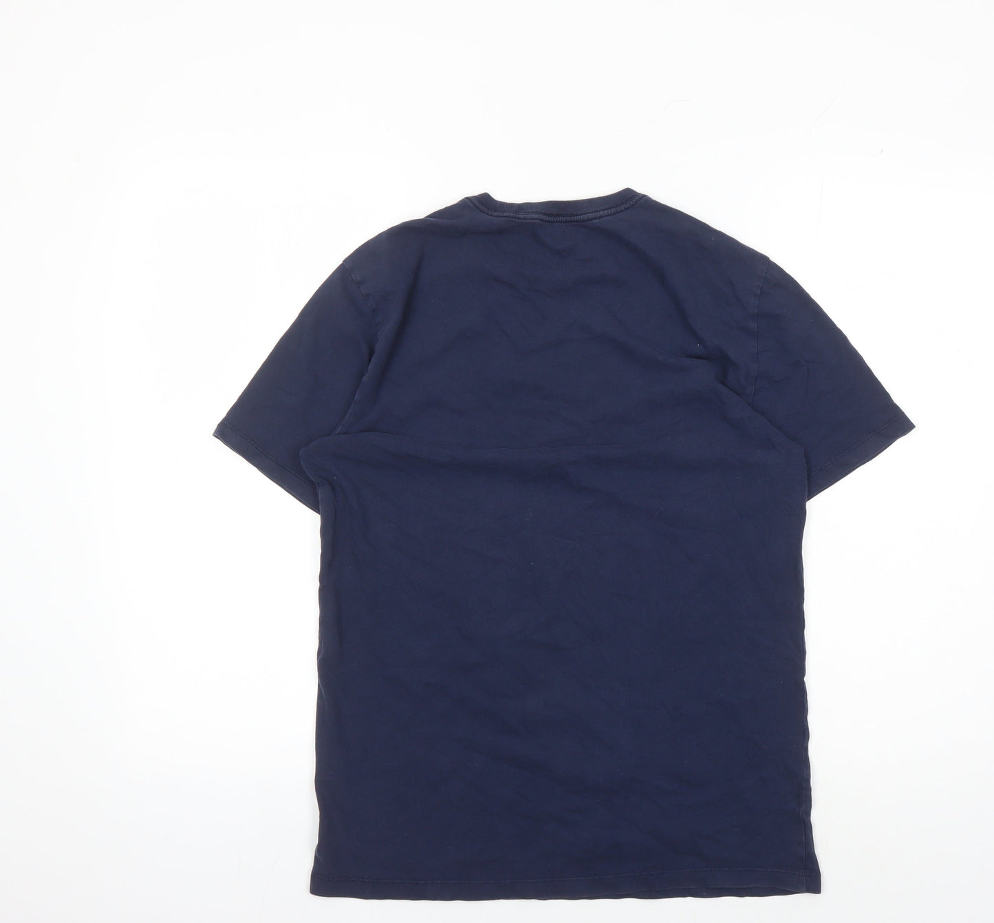 GAP Men's Classic Blue Cotton Short Sleeve T-Shirt