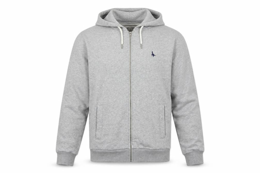 Mens UK S Regular Jack Wills Grey Full Zip Hoodie