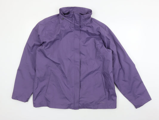 Peter Storm Women's Purple Jacket, Size 16, Water Resistant