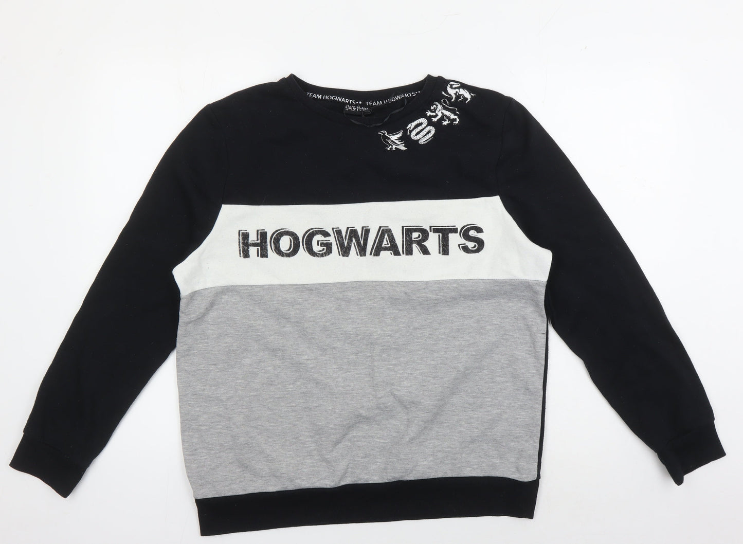 Harry Potter Unisex Hogwarts Black Sweatshirt M