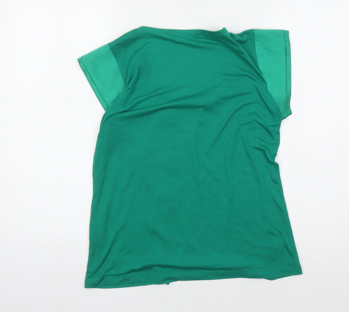 Marks and Spencer Women's Green Scoop Neck Top Size 14