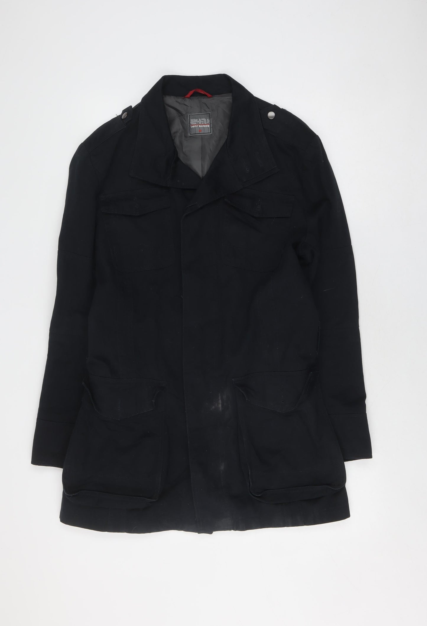 Jeff Banks Men's Black Cotton Jacket Size M