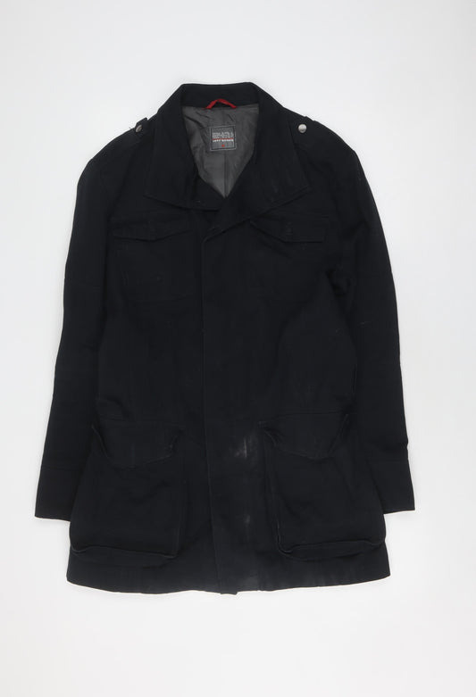 Jeff Banks Men's Black Cotton Jacket Size M