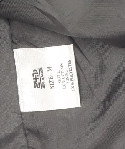 Jeff Banks Men's Black Cotton Jacket Size M