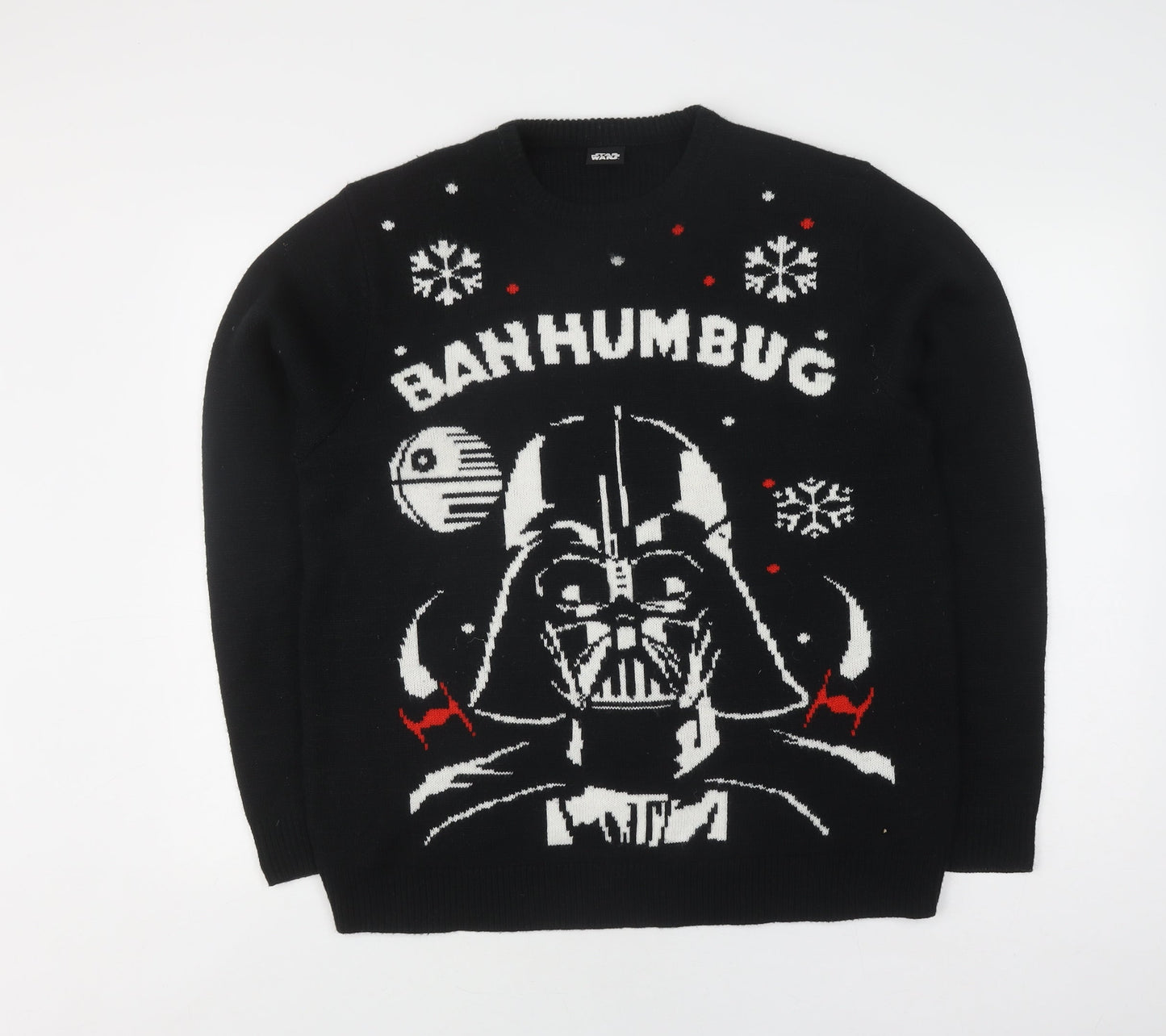 Star Wars Unisex Adults Black L Christmas Jumper