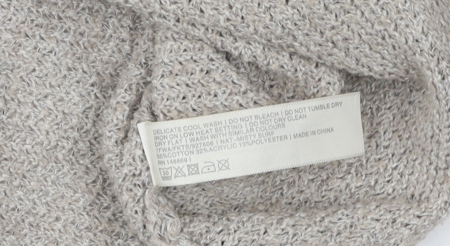 Fat Face Women's Grey Pullover Jumper Size 12