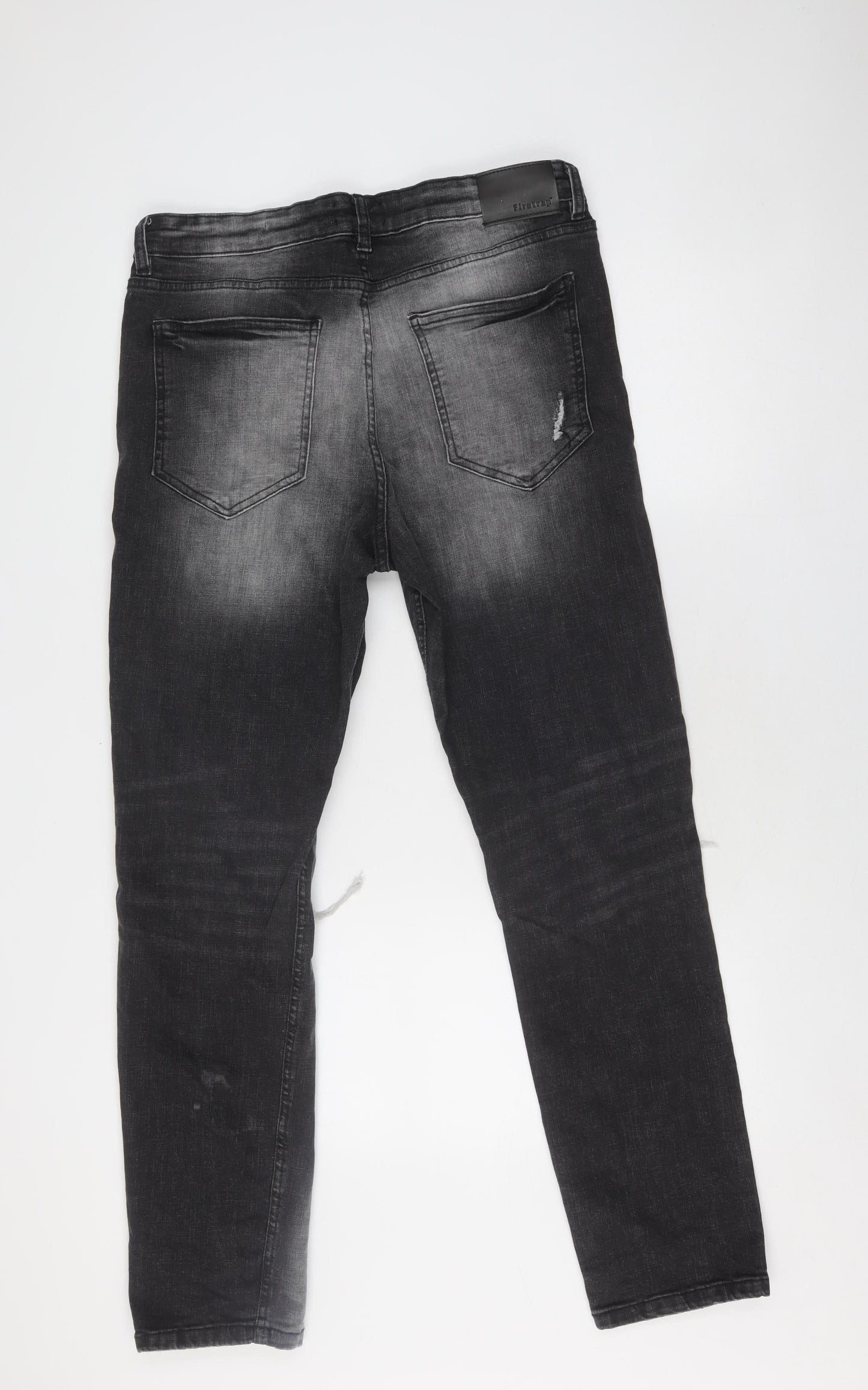 Firetrap Men's Black Tapered Jeans Size 34