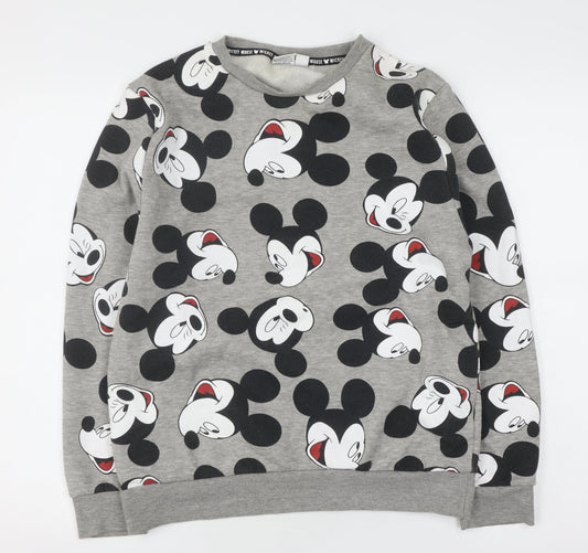 Disney Unisex Grey Mickey Mouse Sweatshirt S
