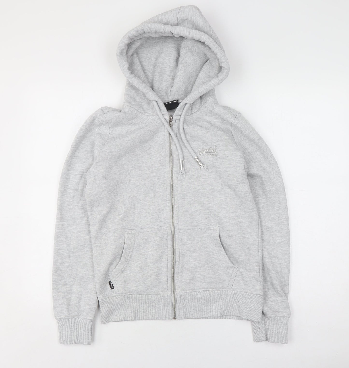 Superdry Women's Grey Hooded Jacket, Size 10