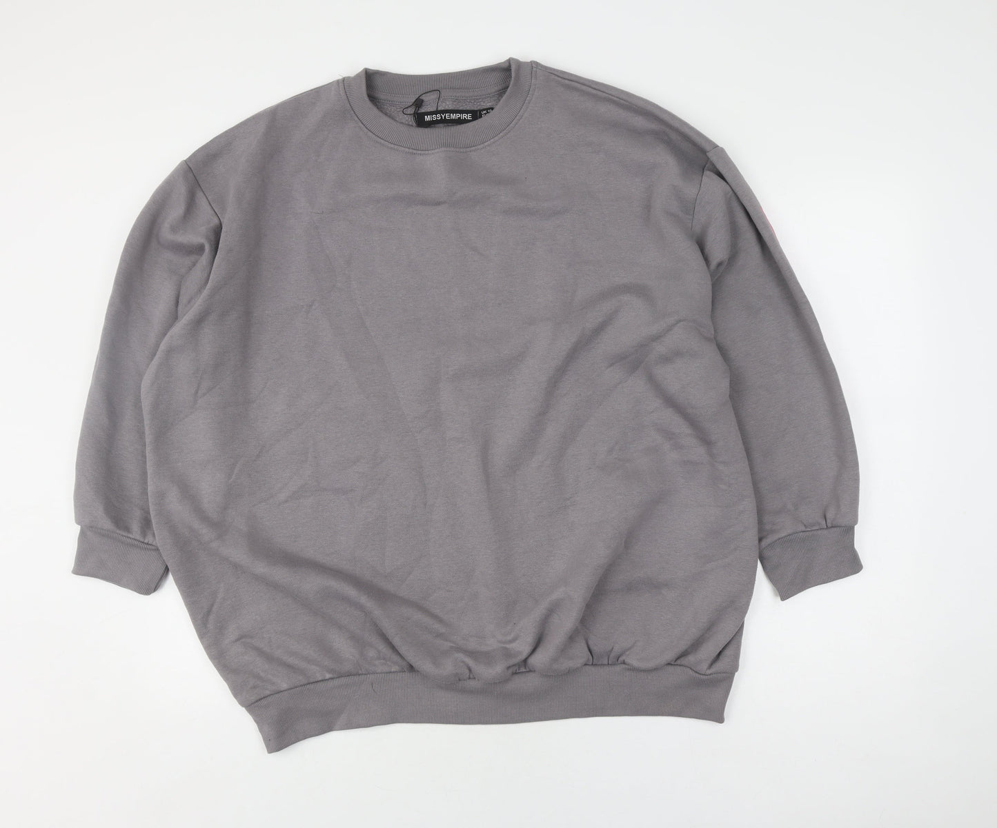 Missyempire Women's Grey Pullover Sweatshirt Size 10