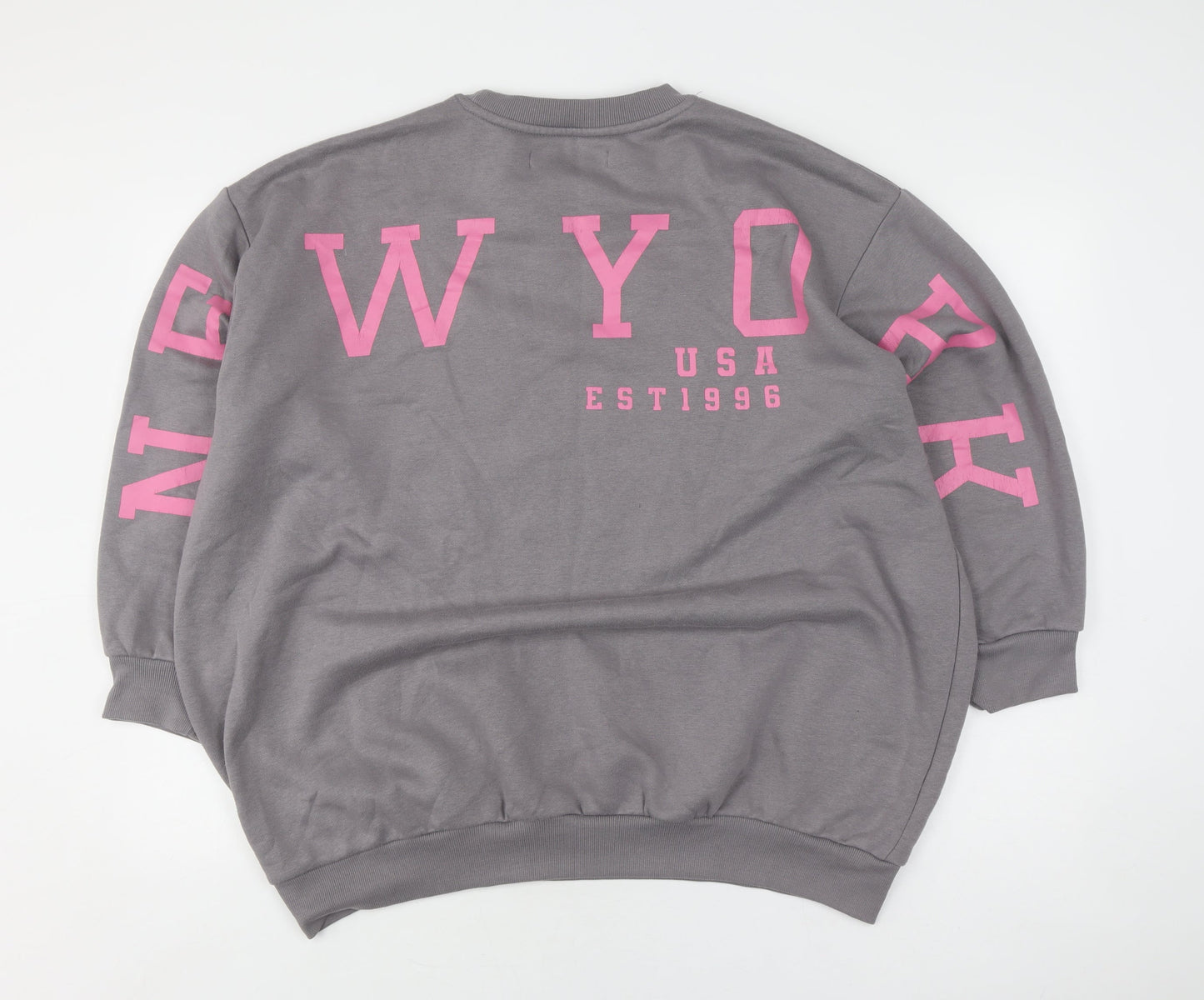 Missyempire Women's Grey Pullover Sweatshirt Size 10