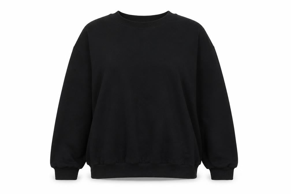 Damart Womens Black Pullover Sweatshirt L Classic