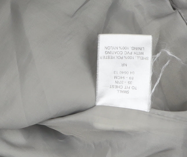 Peter Storm Men's Grey Hooded Rain Jacket, Size S